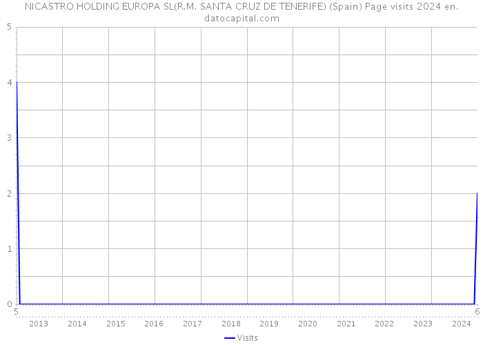 NICASTRO HOLDING EUROPA SL(R.M. SANTA CRUZ DE TENERIFE) (Spain) Page visits 2024 