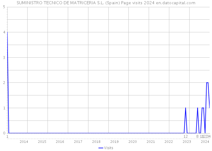 SUMINISTRO TECNICO DE MATRICERIA S.L. (Spain) Page visits 2024 