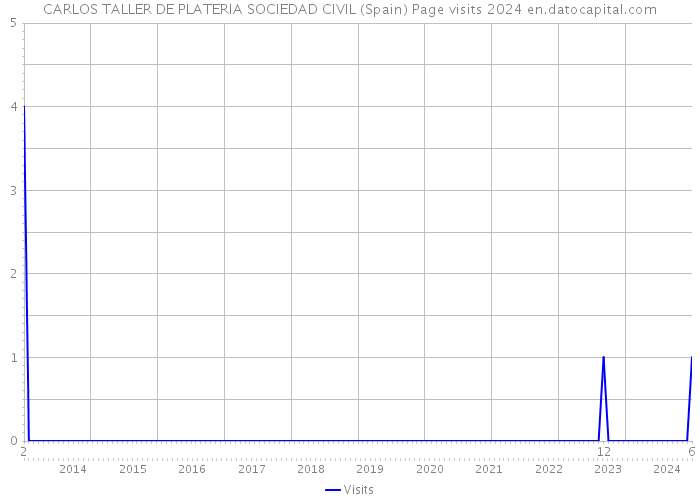 CARLOS TALLER DE PLATERIA SOCIEDAD CIVIL (Spain) Page visits 2024 