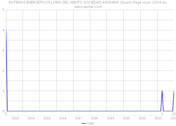 SISTEMAS ENERGETICOS LOMA DEL VIENTO SOCIEDAD ANONIMA (Spain) Page visits 2024 