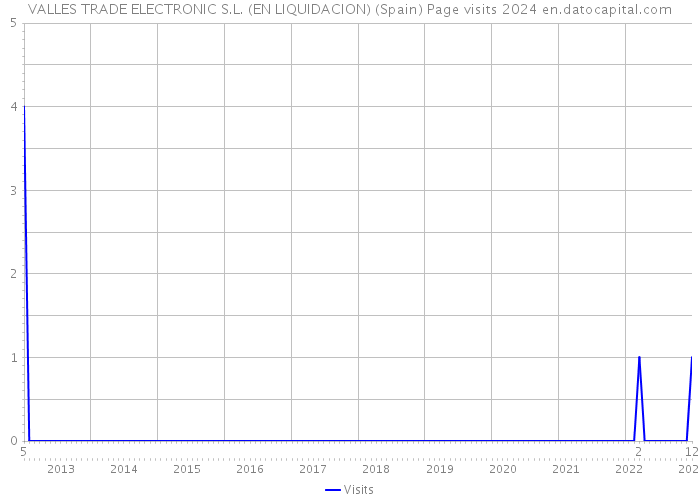 VALLES TRADE ELECTRONIC S.L. (EN LIQUIDACION) (Spain) Page visits 2024 