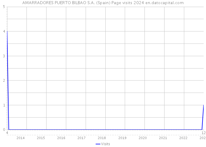 AMARRADORES PUERTO BILBAO S.A. (Spain) Page visits 2024 