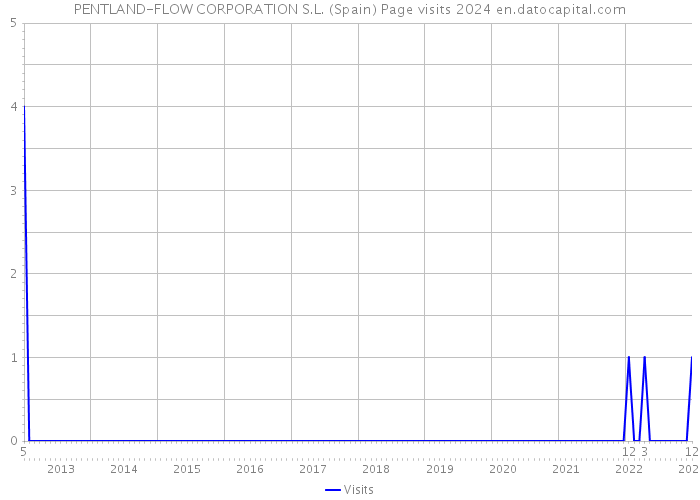 PENTLAND-FLOW CORPORATION S.L. (Spain) Page visits 2024 