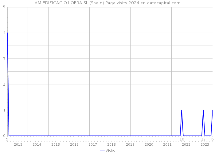 AM EDIFICACIO I OBRA SL (Spain) Page visits 2024 