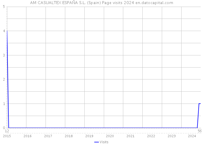 AM CASUALTEX ESPAÑA S.L. (Spain) Page visits 2024 