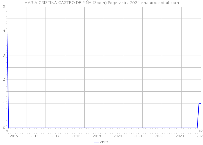 MARIA CRISTINA CASTRO DE PIÑA (Spain) Page visits 2024 