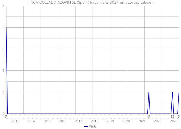 FINCA COLLADO AZORIN SL (Spain) Page visits 2024 