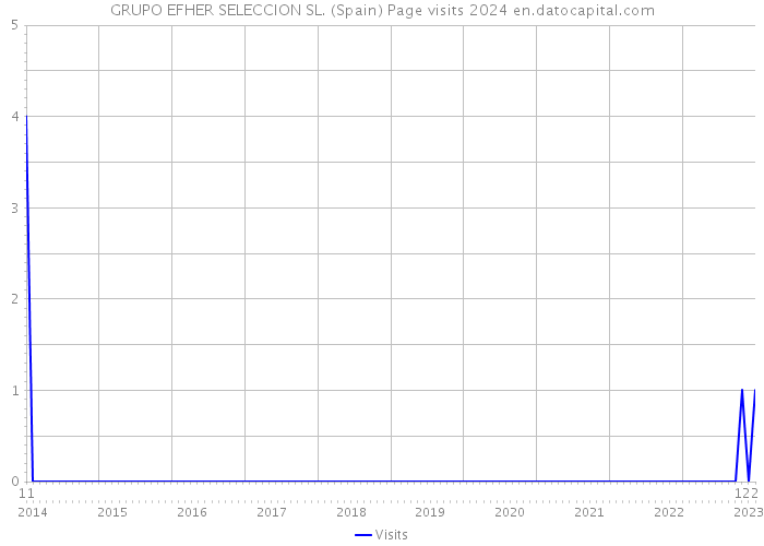 GRUPO EFHER SELECCION SL. (Spain) Page visits 2024 