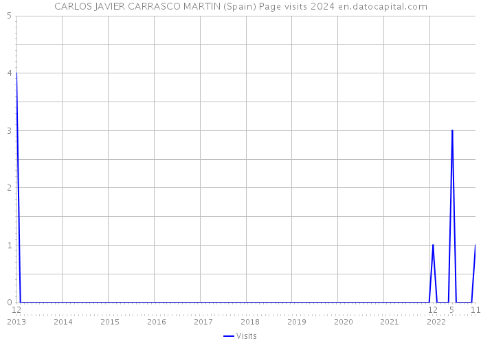 CARLOS JAVIER CARRASCO MARTIN (Spain) Page visits 2024 