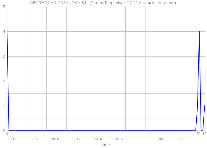 GESTIHOGAR CASANOVA S.L. (Spain) Page visits 2024 