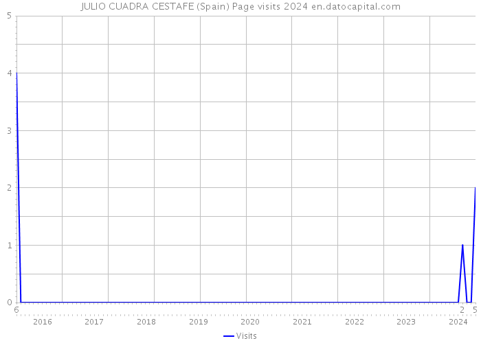 JULIO CUADRA CESTAFE (Spain) Page visits 2024 