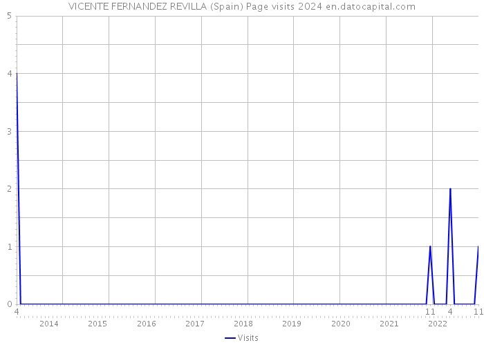 VICENTE FERNANDEZ REVILLA (Spain) Page visits 2024 