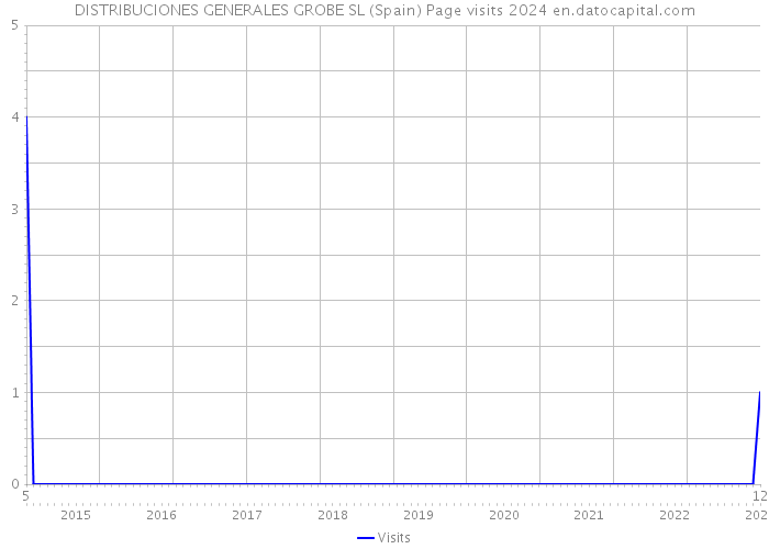 DISTRIBUCIONES GENERALES GROBE SL (Spain) Page visits 2024 