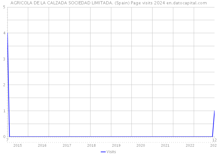 AGRICOLA DE LA CALZADA SOCIEDAD LIMITADA. (Spain) Page visits 2024 
