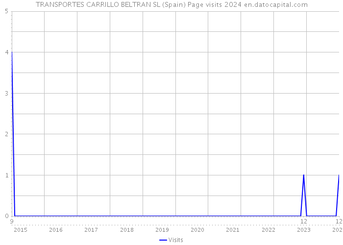 TRANSPORTES CARRILLO BELTRAN SL (Spain) Page visits 2024 
