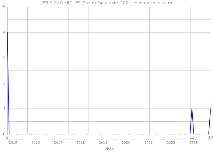 JESUS CAO MIGUEZ (Spain) Page visits 2024 