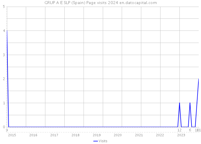 GRUP A E SLP (Spain) Page visits 2024 