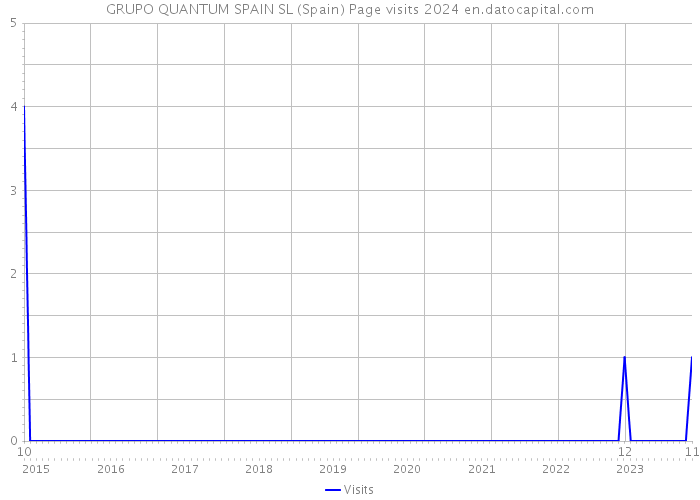 GRUPO QUANTUM SPAIN SL (Spain) Page visits 2024 