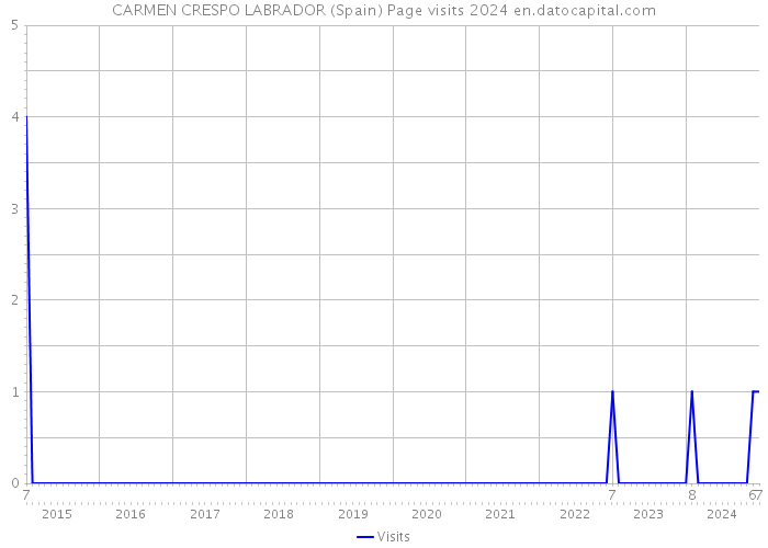 CARMEN CRESPO LABRADOR (Spain) Page visits 2024 
