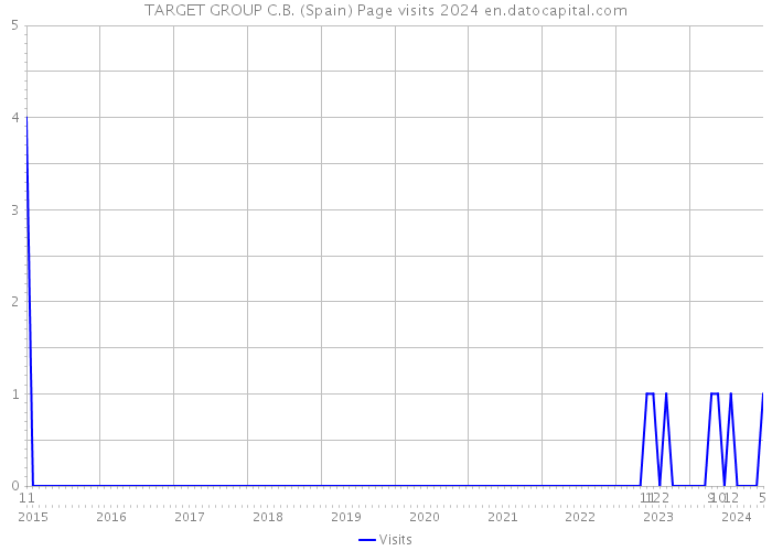 TARGET GROUP C.B. (Spain) Page visits 2024 
