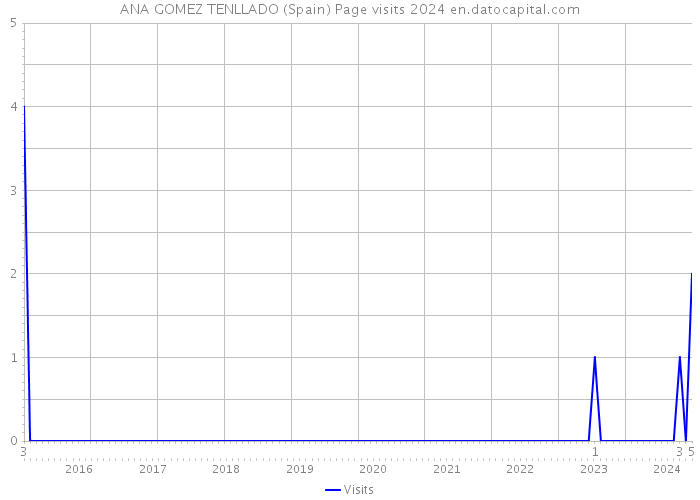 ANA GOMEZ TENLLADO (Spain) Page visits 2024 