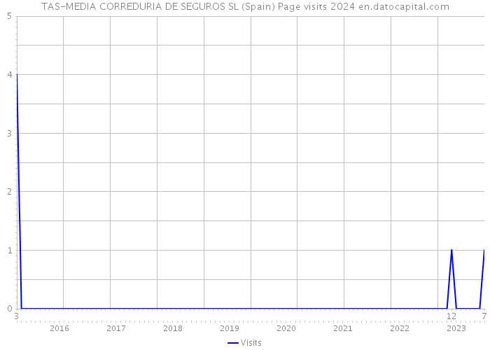 TAS-MEDIA CORREDURIA DE SEGUROS SL (Spain) Page visits 2024 