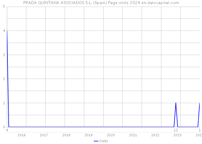 PRADA QUINTANA ASOCIADOS S.L. (Spain) Page visits 2024 