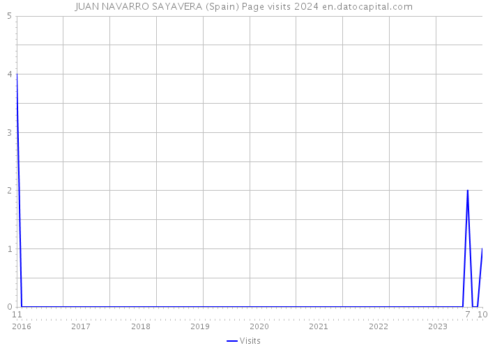 JUAN NAVARRO SAYAVERA (Spain) Page visits 2024 