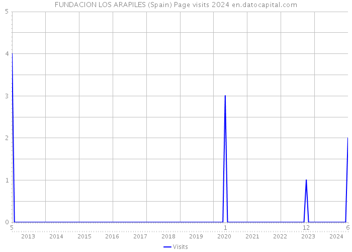 FUNDACION LOS ARAPILES (Spain) Page visits 2024 