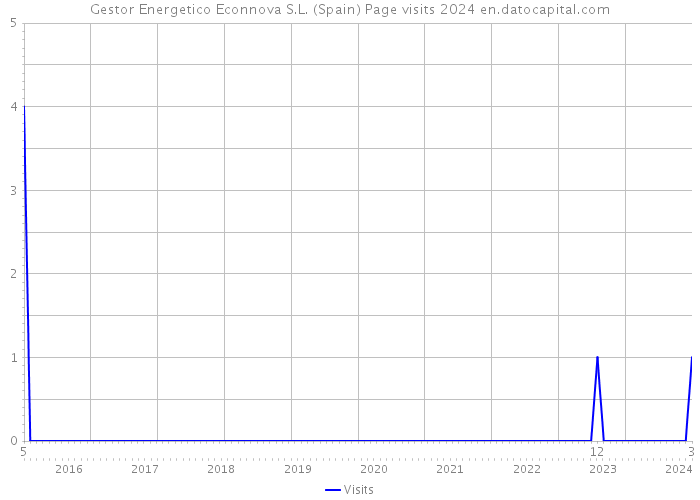 Gestor Energetico Econnova S.L. (Spain) Page visits 2024 