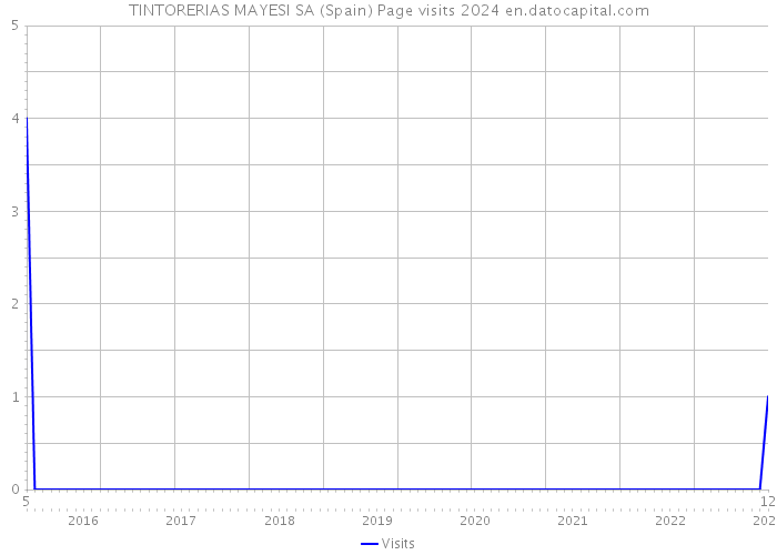 TINTORERIAS MAYESI SA (Spain) Page visits 2024 