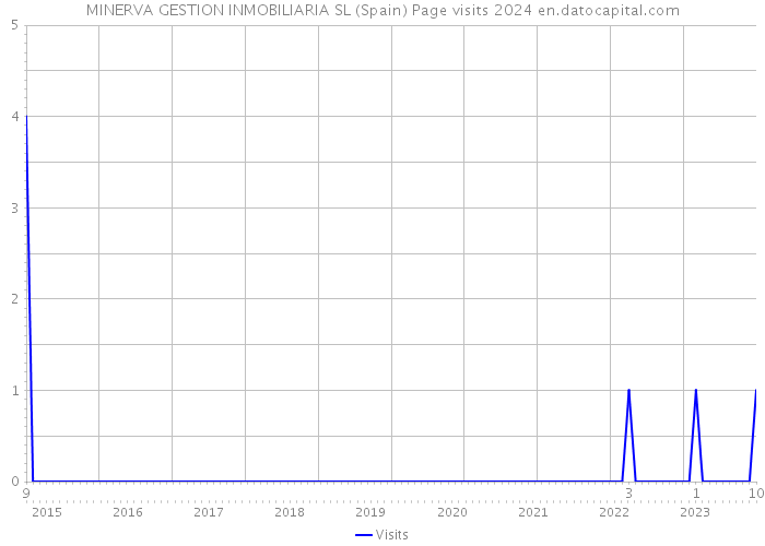 MINERVA GESTION INMOBILIARIA SL (Spain) Page visits 2024 