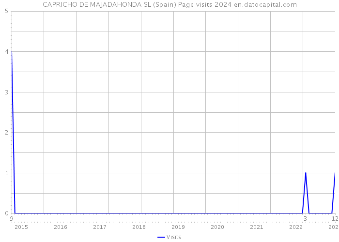 CAPRICHO DE MAJADAHONDA SL (Spain) Page visits 2024 