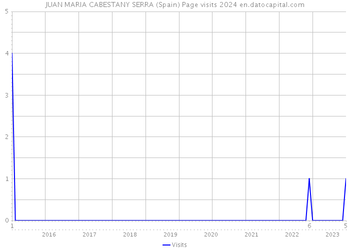 JUAN MARIA CABESTANY SERRA (Spain) Page visits 2024 