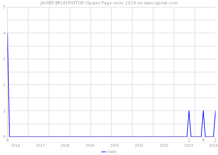 JAVIER BRUN PINTOR (Spain) Page visits 2024 