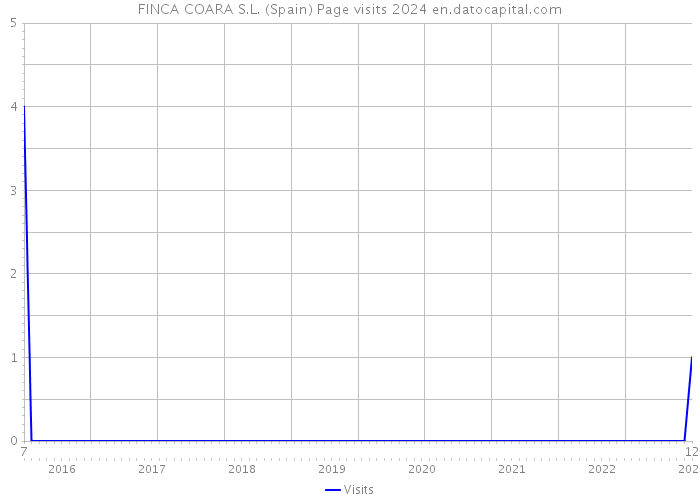 FINCA COARA S.L. (Spain) Page visits 2024 
