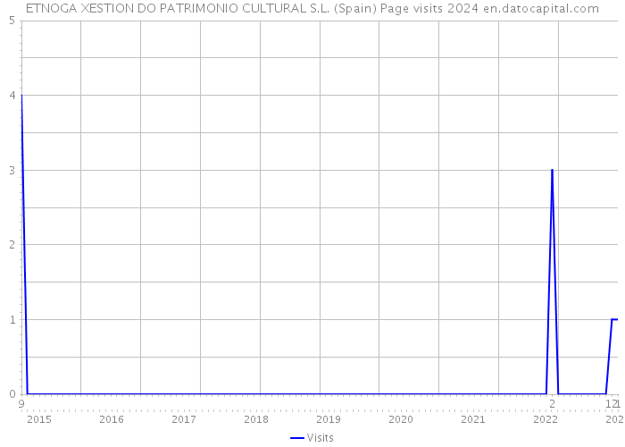 ETNOGA XESTION DO PATRIMONIO CULTURAL S.L. (Spain) Page visits 2024 