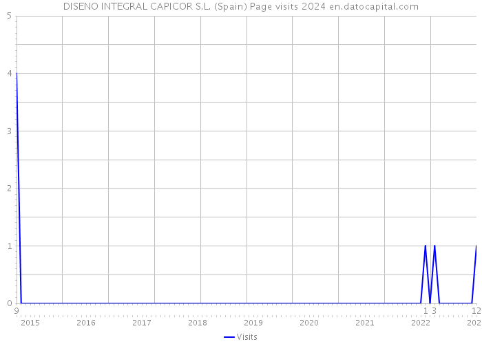 DISENO INTEGRAL CAPICOR S.L. (Spain) Page visits 2024 