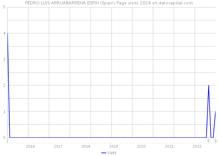 PEDRO LUIS ARRUABARRENA ESPIN (Spain) Page visits 2024 