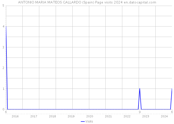 ANTONIO MARIA MATEOS GALLARDO (Spain) Page visits 2024 