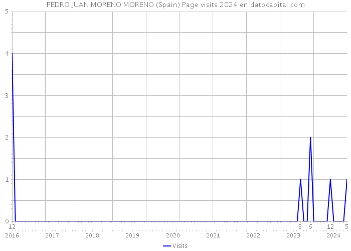 PEDRO JUAN MORENO MORENO (Spain) Page visits 2024 