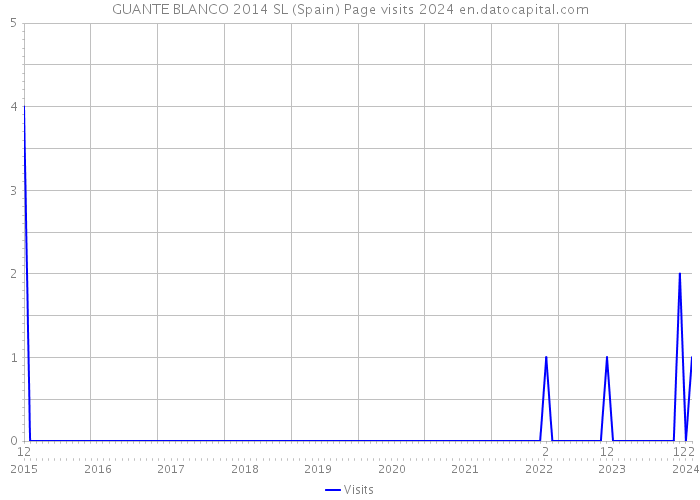 GUANTE BLANCO 2014 SL (Spain) Page visits 2024 