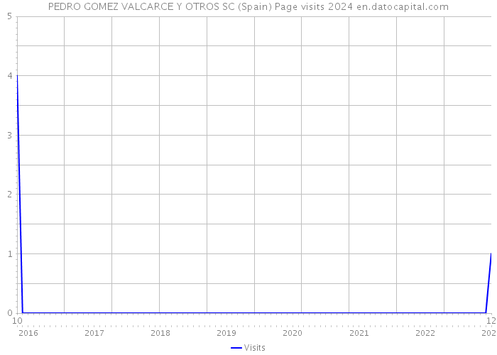 PEDRO GOMEZ VALCARCE Y OTROS SC (Spain) Page visits 2024 