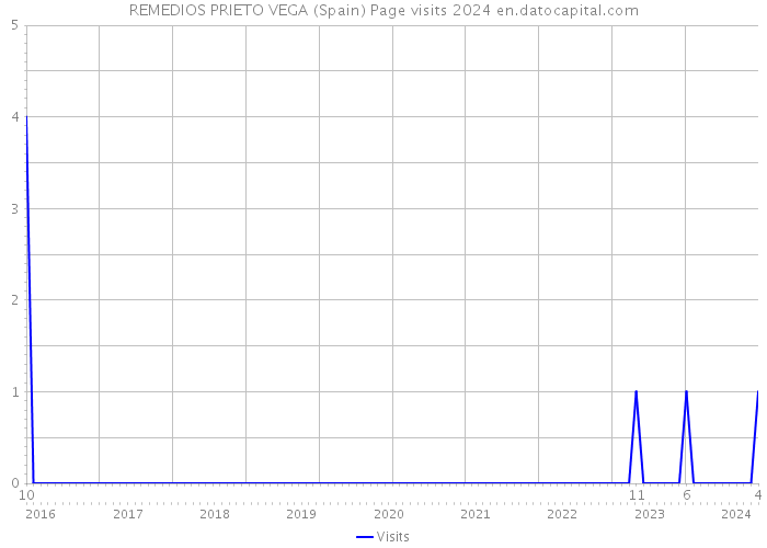 REMEDIOS PRIETO VEGA (Spain) Page visits 2024 