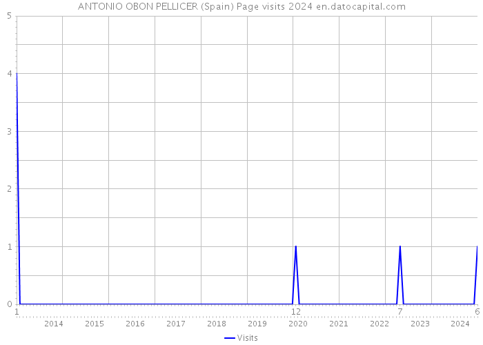 ANTONIO OBON PELLICER (Spain) Page visits 2024 