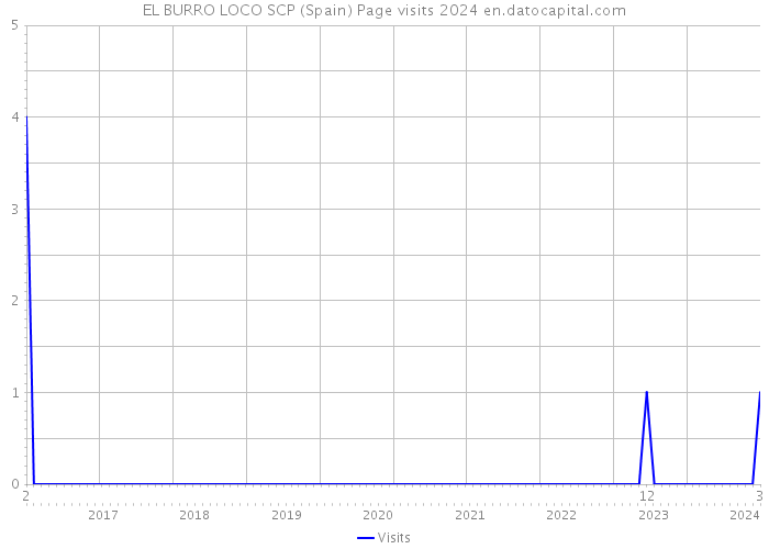 EL BURRO LOCO SCP (Spain) Page visits 2024 