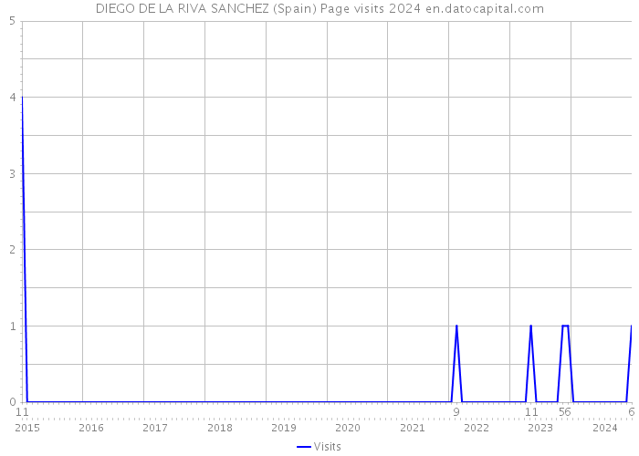 DIEGO DE LA RIVA SANCHEZ (Spain) Page visits 2024 