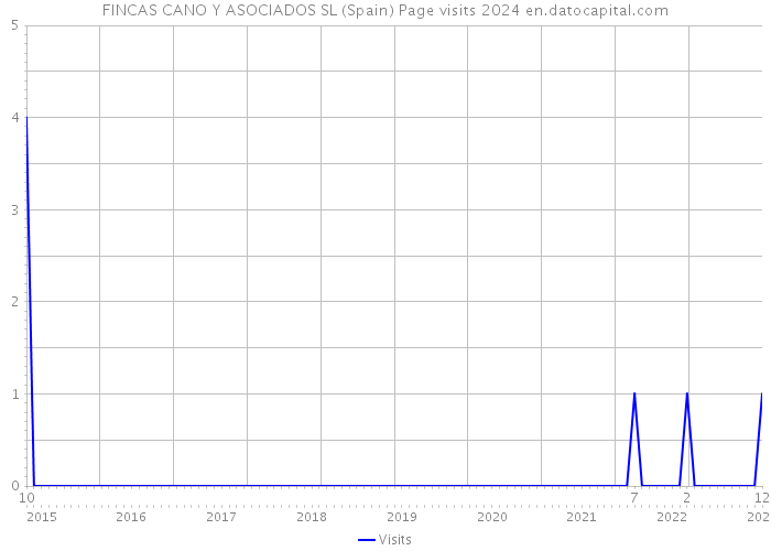 FINCAS CANO Y ASOCIADOS SL (Spain) Page visits 2024 