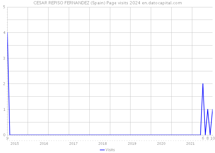 CESAR REPISO FERNANDEZ (Spain) Page visits 2024 