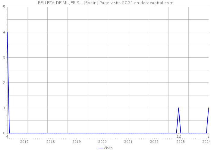 BELLEZA DE MUJER S.L (Spain) Page visits 2024 